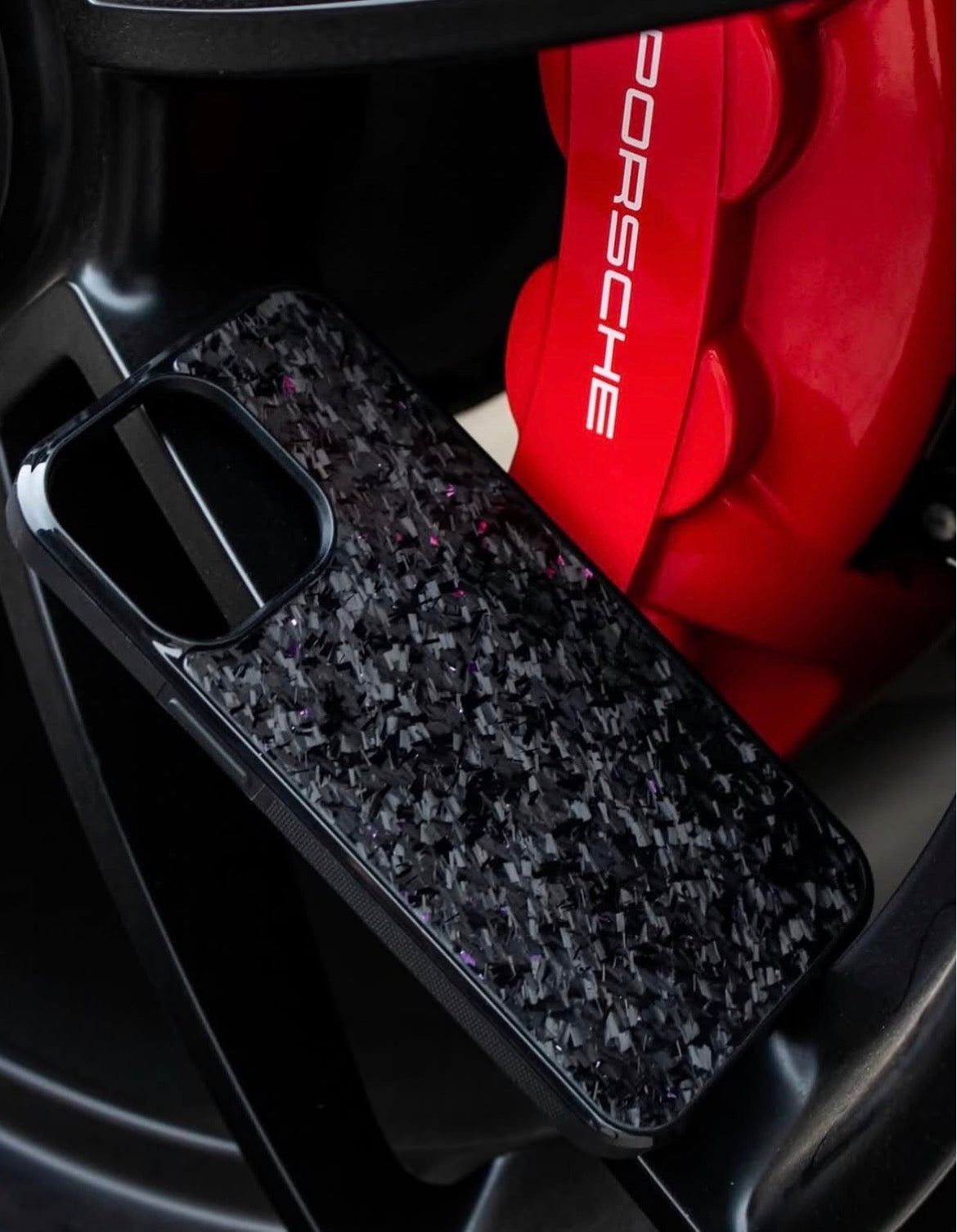 Purple Fragment | Forged Carbon Fiber | Phone Case
