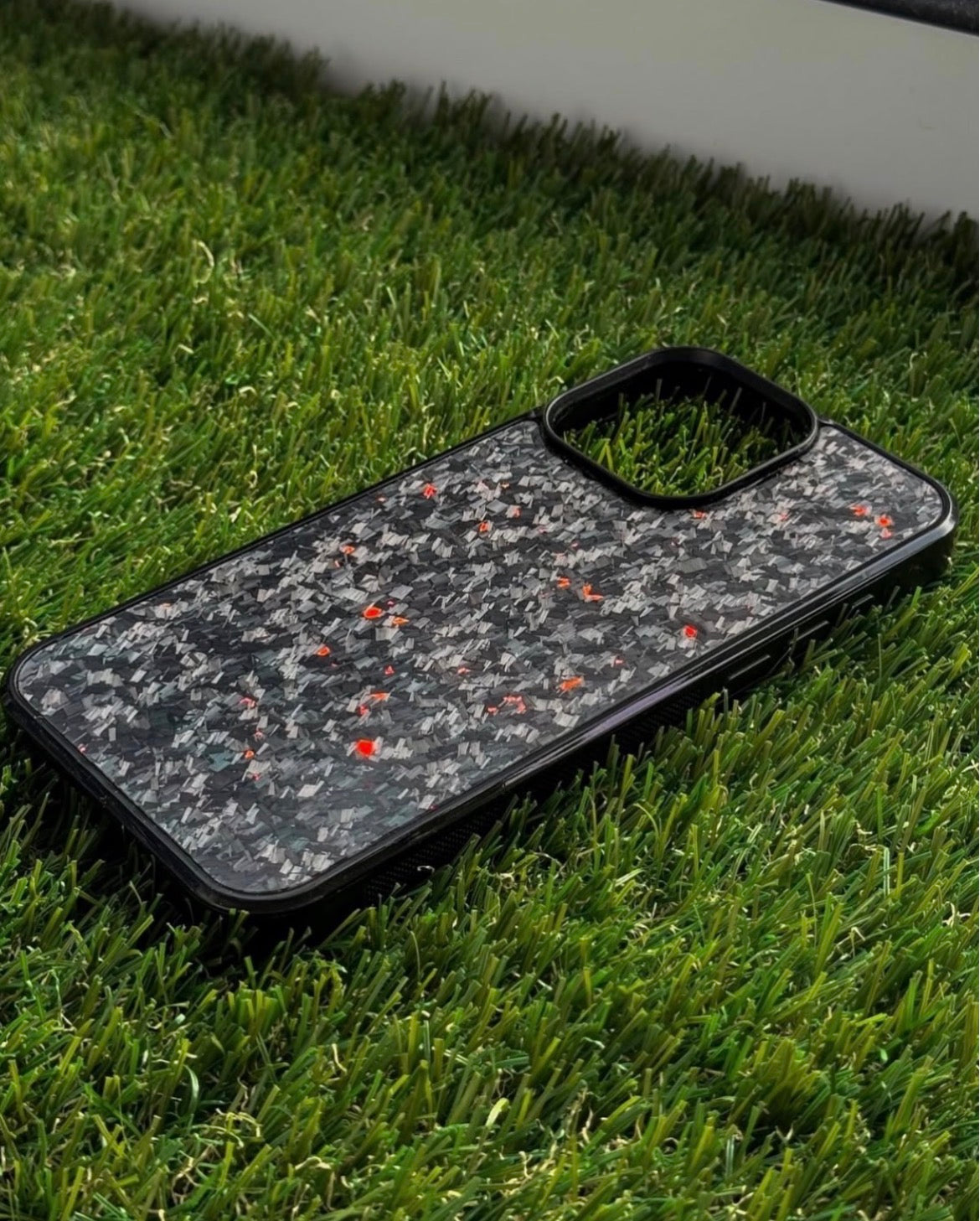 Red Fragment | Forged Carbon Fiber | Phone Case